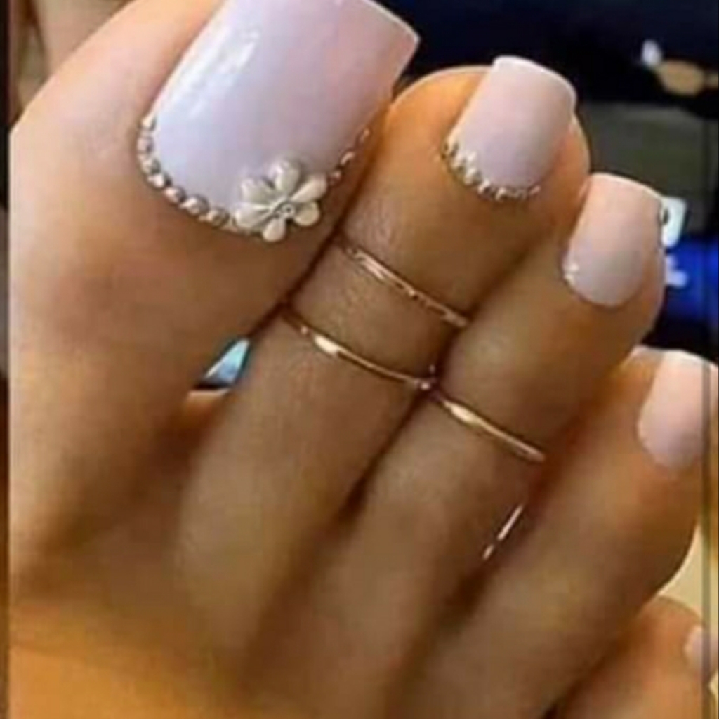 Gold Toe Rings 2 Rings Adjustable 14k Gold Filled